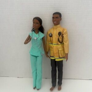 Barbie and Ken! Power Couple! Doctor and Fireman